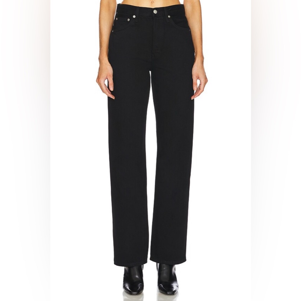 Re/Done Black 90’s High Rise Loose Size 26
